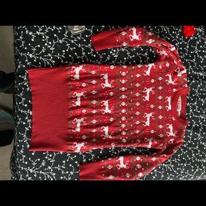 Tipsy Elves reindeer sweater dress